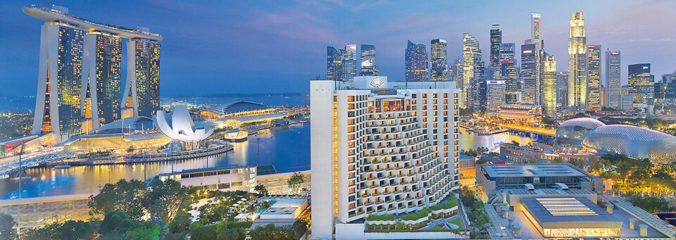 Außenansicht des Mandarin Oriental Singapur