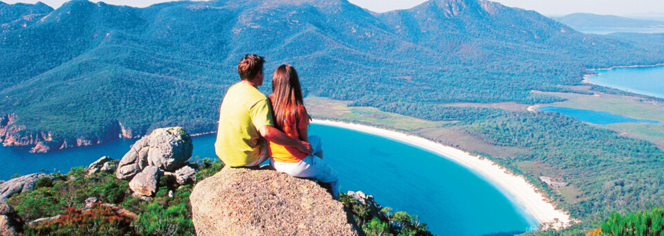 Wineglass Bay Paar Freycinet Nationalpark