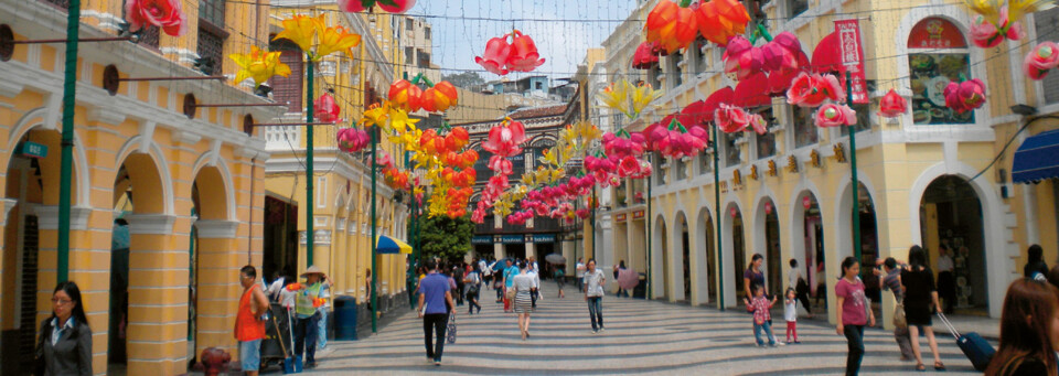 Einkaufsstraße in Macau