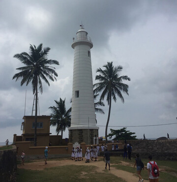 Leuchtturm in Dutch Fort in Galle