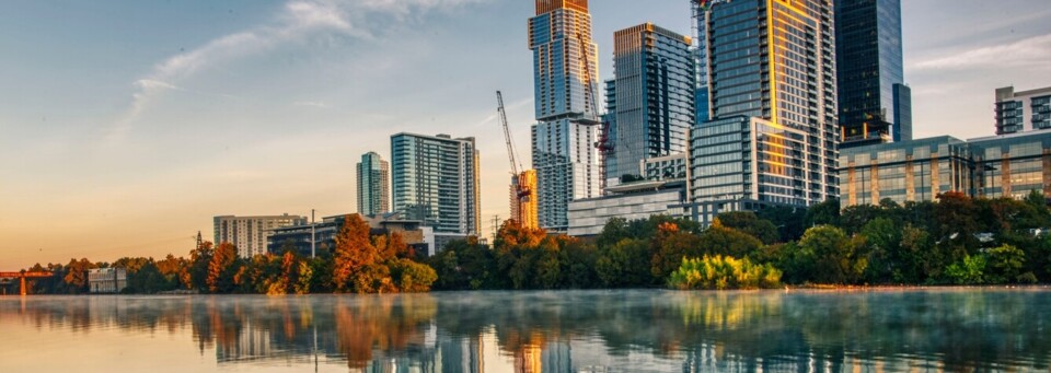 Austin Skyline am Colorado River