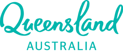 Logo "Queensland - Where Australia Shines"