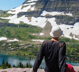 Wanderer im Glacier Nationalpark Wanderer im Glacier Nationalpark