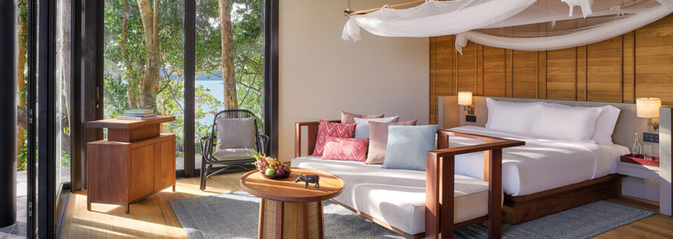 Pool-Villa Suite Beispiel des Six Senses Krabey Island