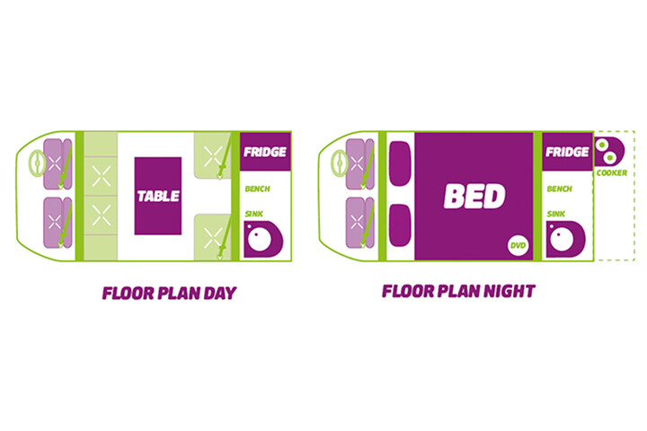 Floorplan des Jucy Crib