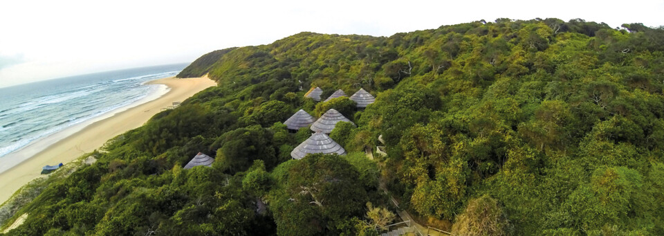 Umgebung und Strand der Thonga Beach Lodge in Mabibi