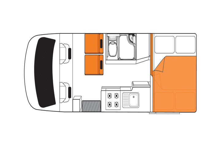 Floorplan bei Nacht des Britz Discovery