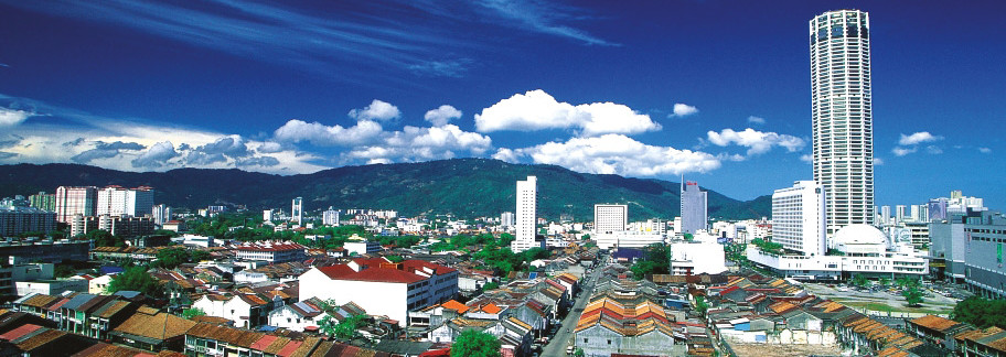 Blick auf Georgetown, Penang