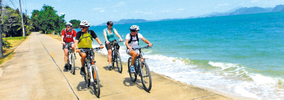 Fahrradtour am Meer Thailand