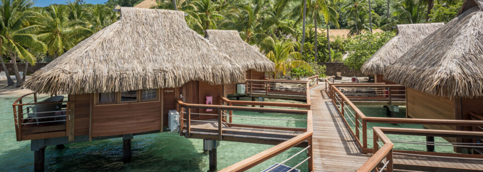 Maitai Polnesia Overwater Bungalow mit Steg