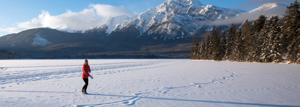 Jasper Nationalpark - See im Winter