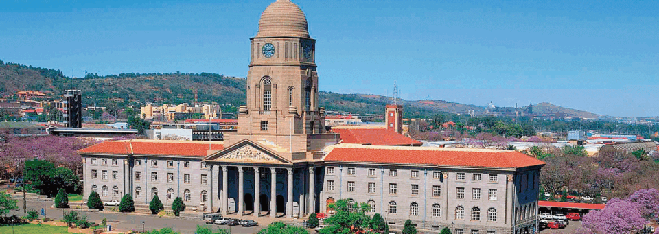 Blick auf die City Hall von Pretoria
