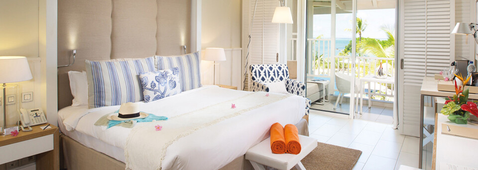 Deluxe Zimmerbeispiel des Radisson Blu Azuri Resort & Spa Mauritius