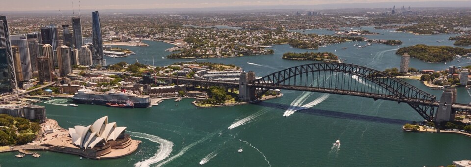 Sydney Harbour Bridge und Opernhaus