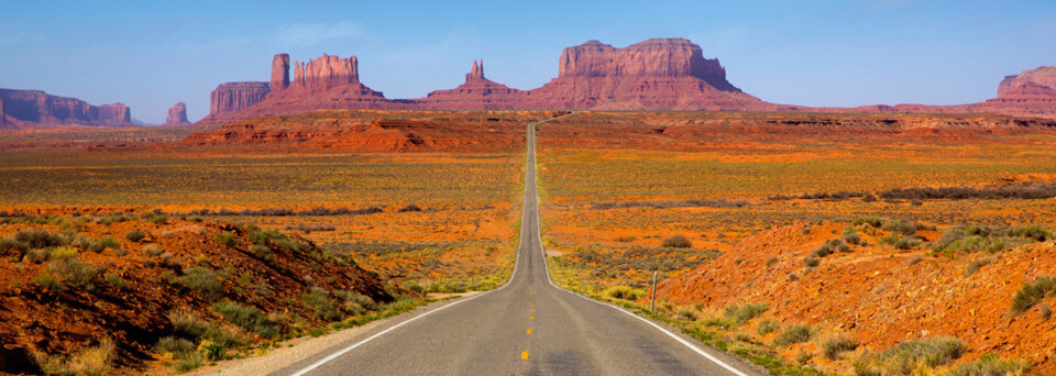 Straße zum Monument Valley