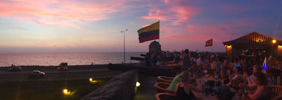 Reisebericht Kolumbien - Sonnenuntergang in Cartagena