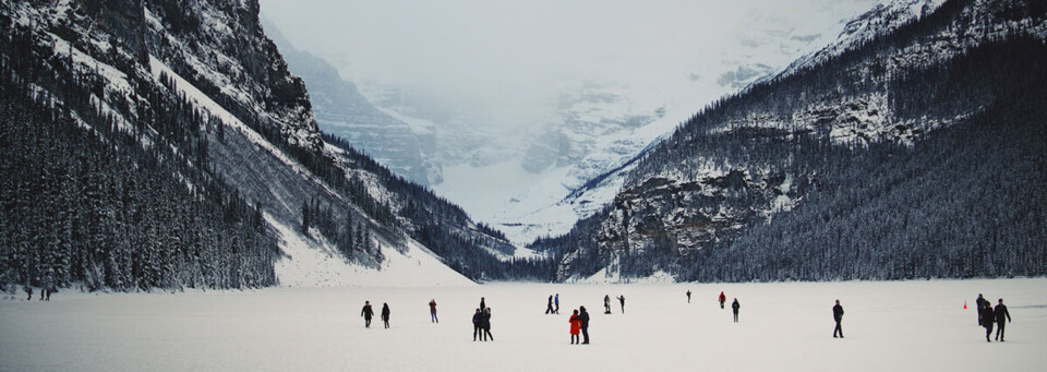 Zugefrorener Lake Louise