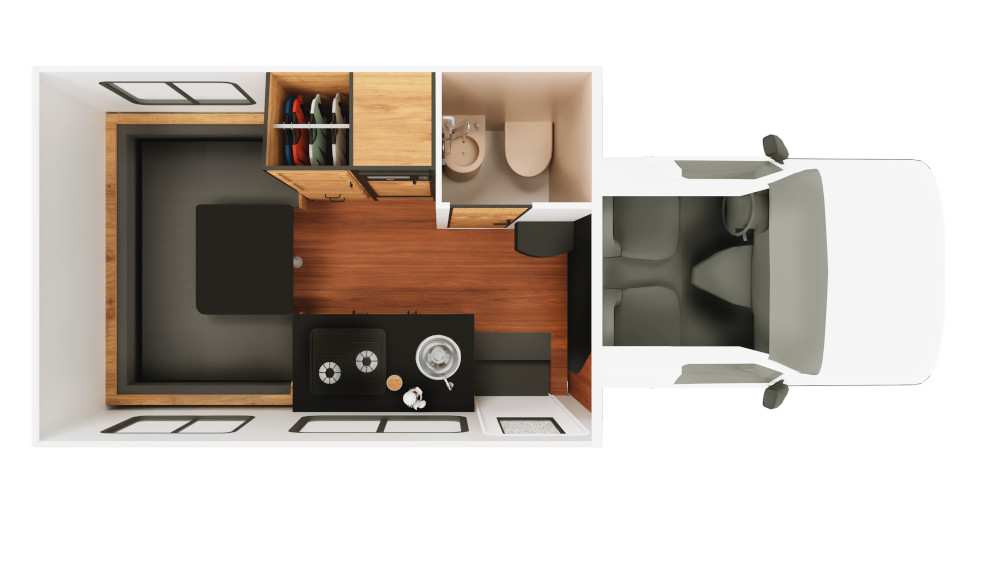 Floorplan des C- 21 Compact Plus bei Tag 