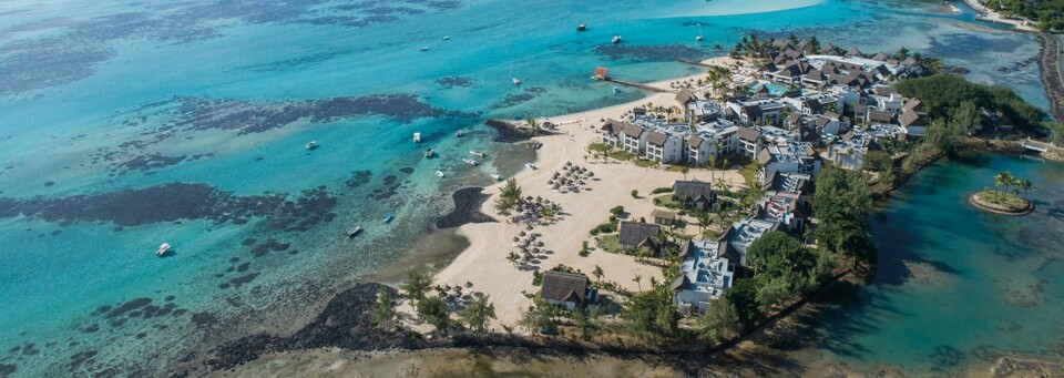 Luftaufnahme des Preskil Island Resort
