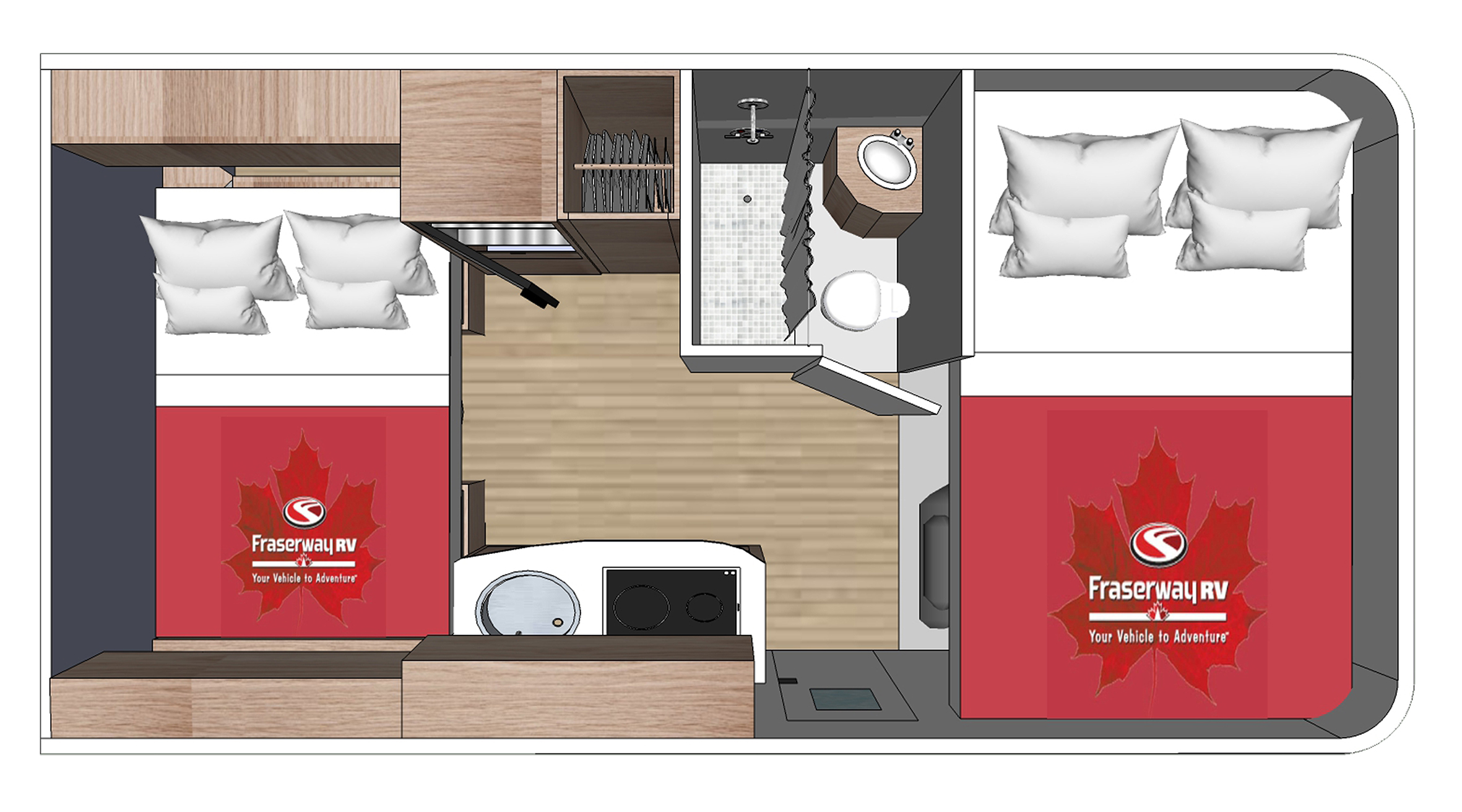 Floorplan bei Nacht des C-Small