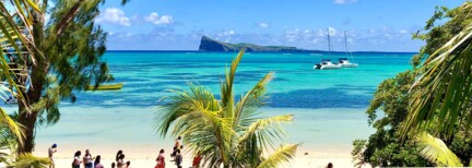 Im Winter am Strand von Mauritius