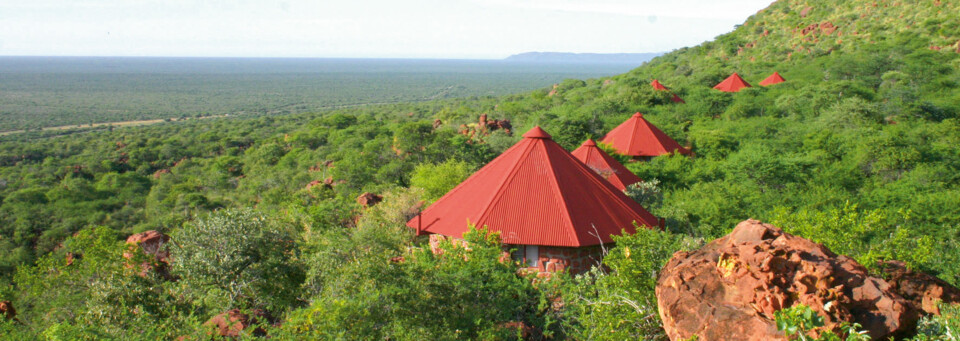 Außenansicht der Waterberg Plateau Lodge