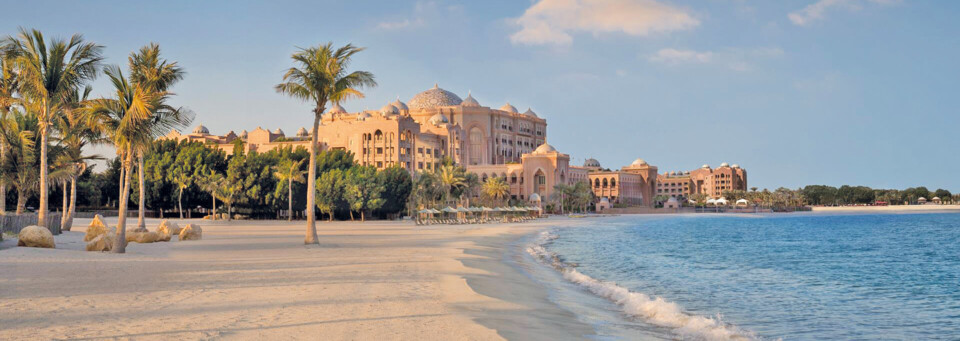 Strand des Emirates Palace Abu Dhabi