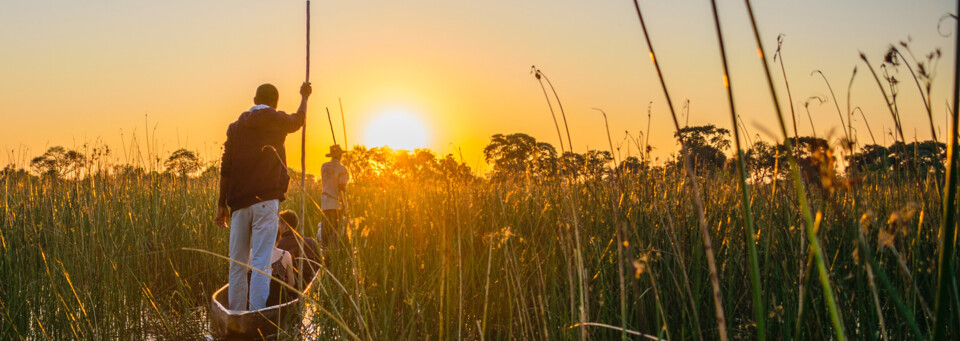 Mokoro Tour durch das Okavango Delta