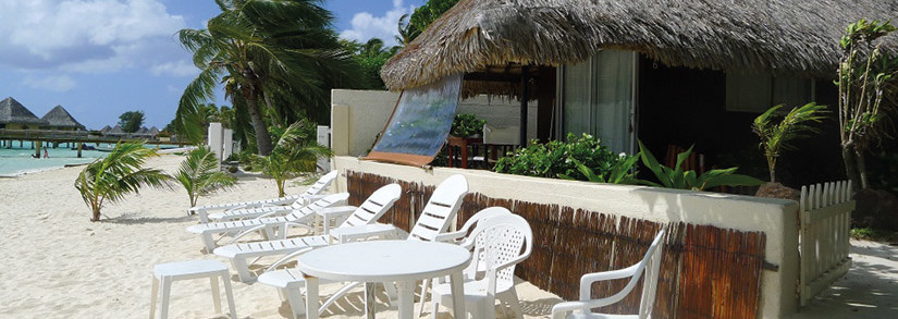 Außenansicht Beach Bungalow - Village Temanuata Beach Bora Bora