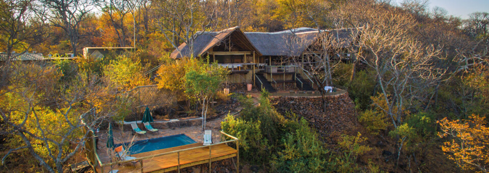 Ghoha Hills Savuti Lodge Außenansicht