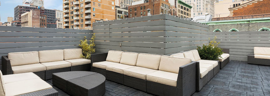 Terrasse des Lex Hotel New York