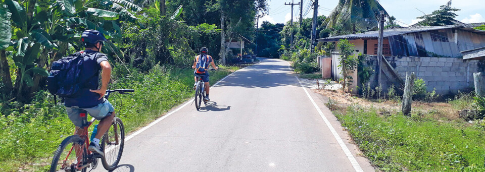 Fahrradfahrer in Chiang Mai
