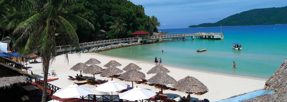 Strand des BuBu Long Beach Resort auf den Perhentian Inseln