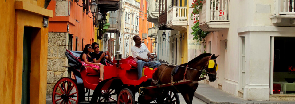 Kutsche in Cartagena Kolumbien