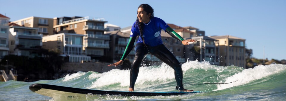 Surfing Bondi Beach, New South Wales