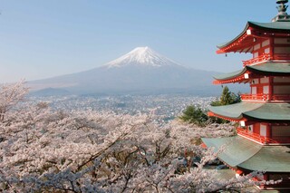 Blick auf den Fuji Vulkan in Japan