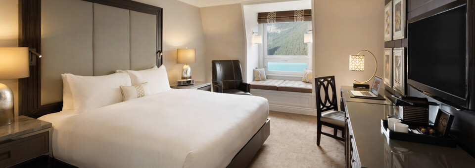 Zimmerbeispiel des Fairmont Chateau Lake Louise