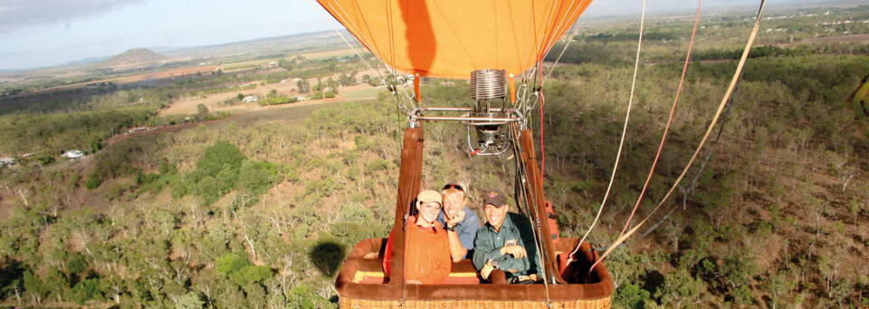 Fahrt im Heißluftballon in Cairns