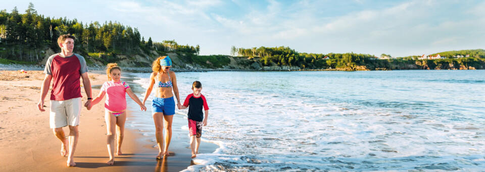 Familie am Strand