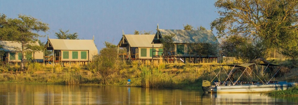 Außenansicht des Chobe River Camp