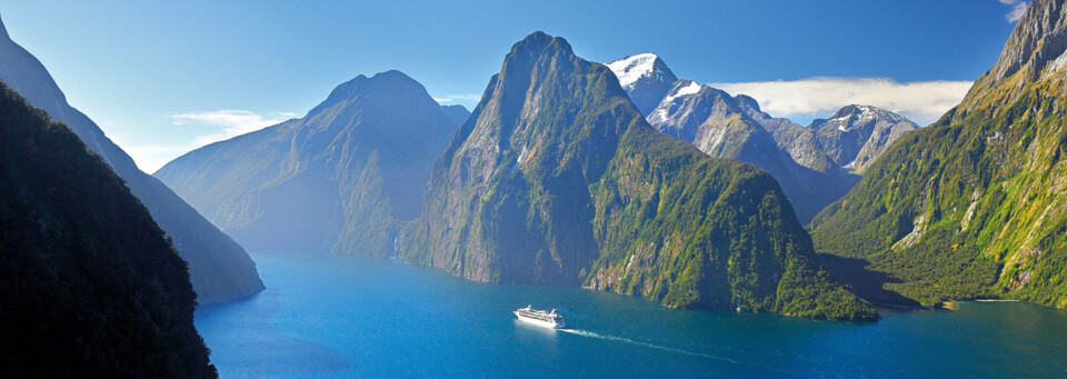 Milford Sound mit dem Schiff