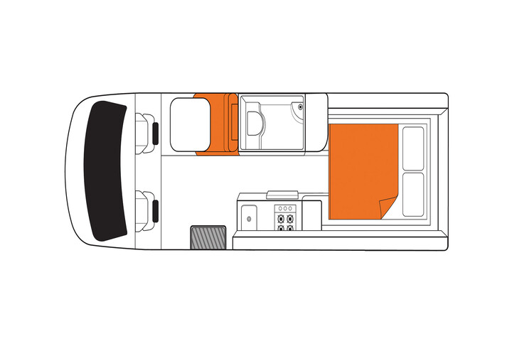 Floorplan bei Nacht des Britz Venturer