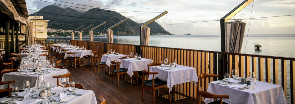 Außenbereich Fort Young Hotel auf Dominica