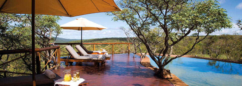 Nungubane Game Lodge Waterberg Mountains Pool Deck