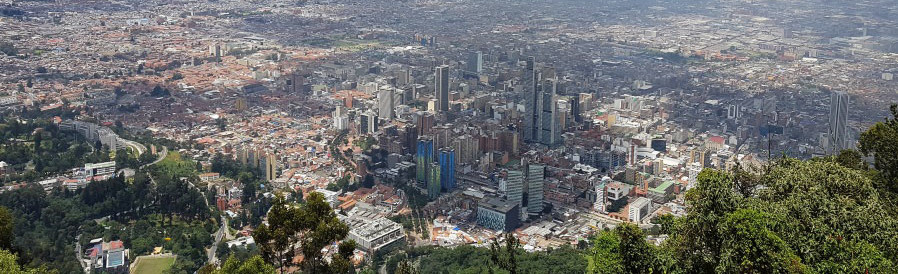 Reisebericht Kolumbien - Ausblick auf Bogotá