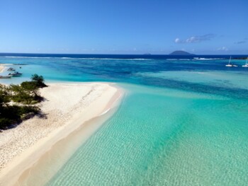 weißer Strand Mauritius