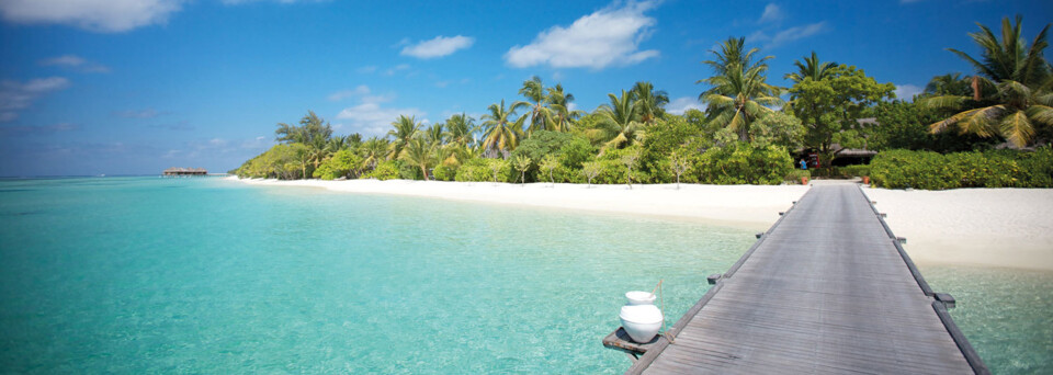 Blick auf das LUX* South Ari Atoll