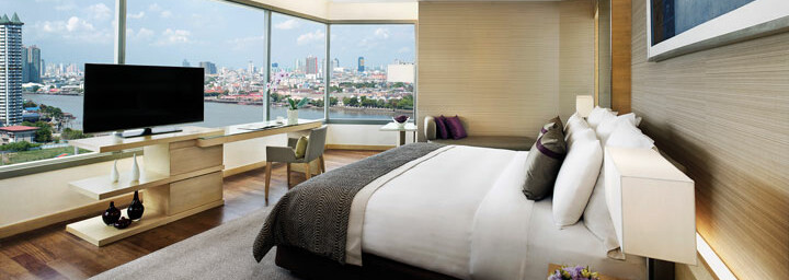 Avani-Junior-Suite mit Flussblick des Avani + Riverside Bangkok Hotel