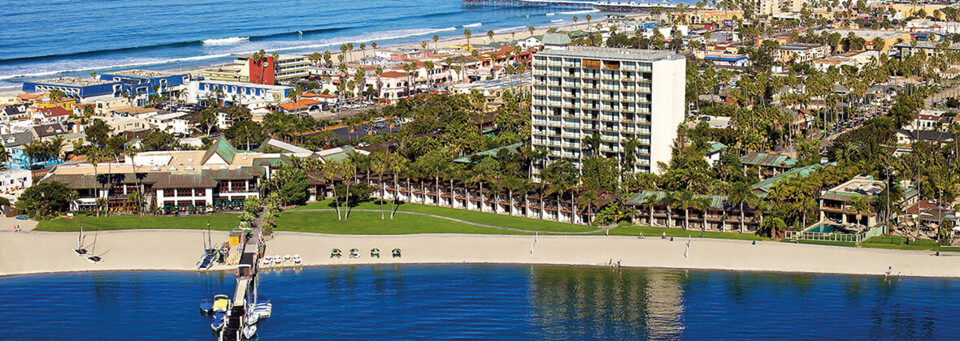 Catamaran Resort San Diego von oben