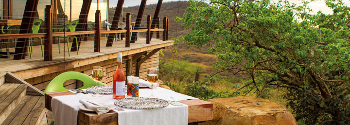 Rhino Ridge Safari Lodge Restaurant Terrasse